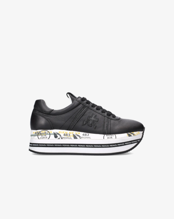 Zapatillas Premiata Beth blk plataform